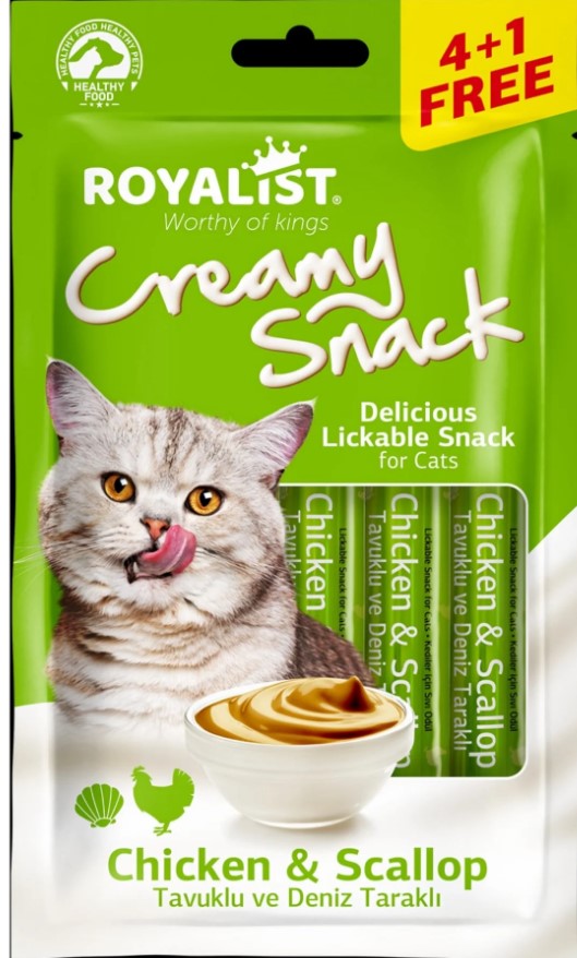 Royalist KEDİ ÖDÜL MAMASI ROYALIST CREAMY SNACK – TUNA BALIKLI 5 X 20